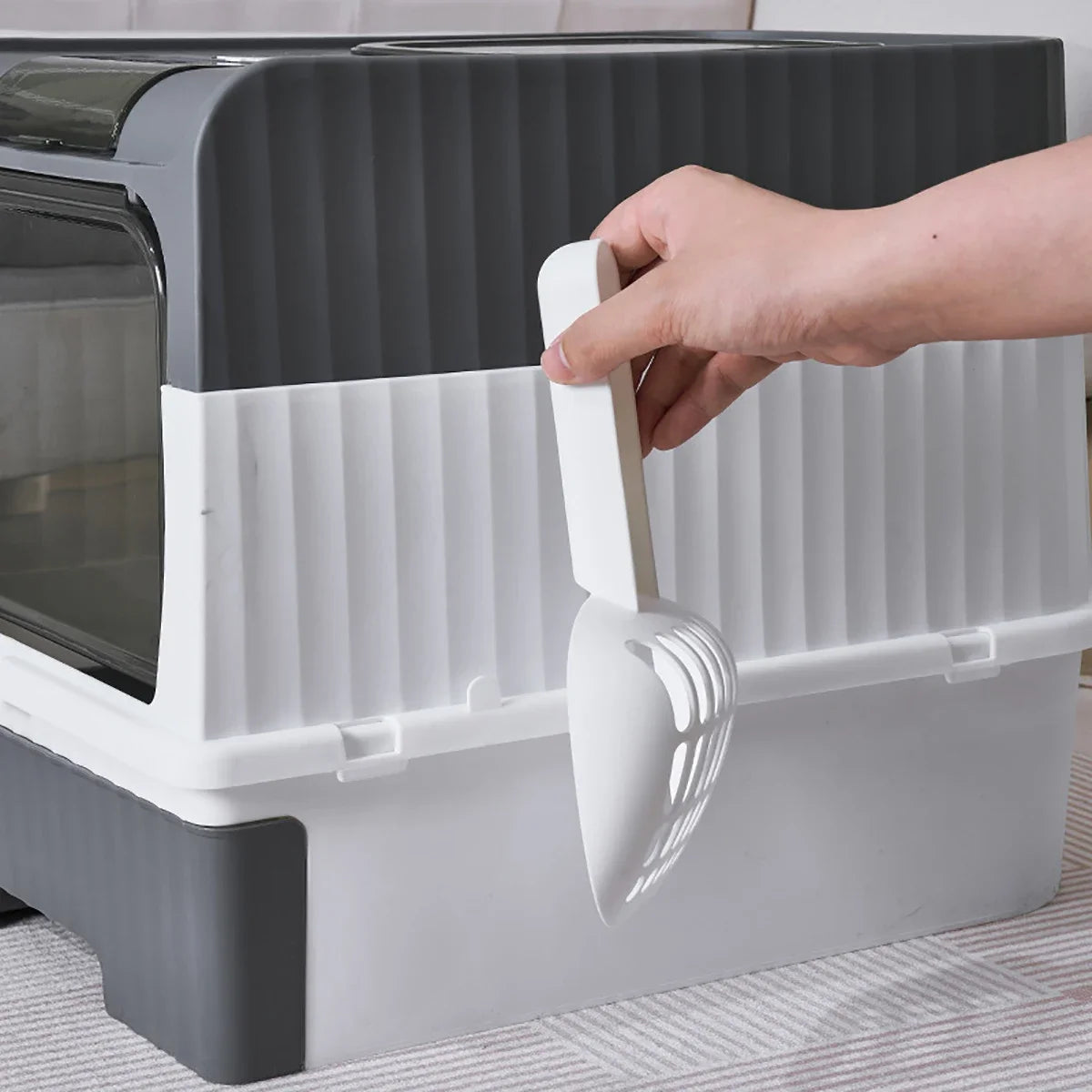 PurrPod™ Stylish Enclosed Litter Box with Odour Control