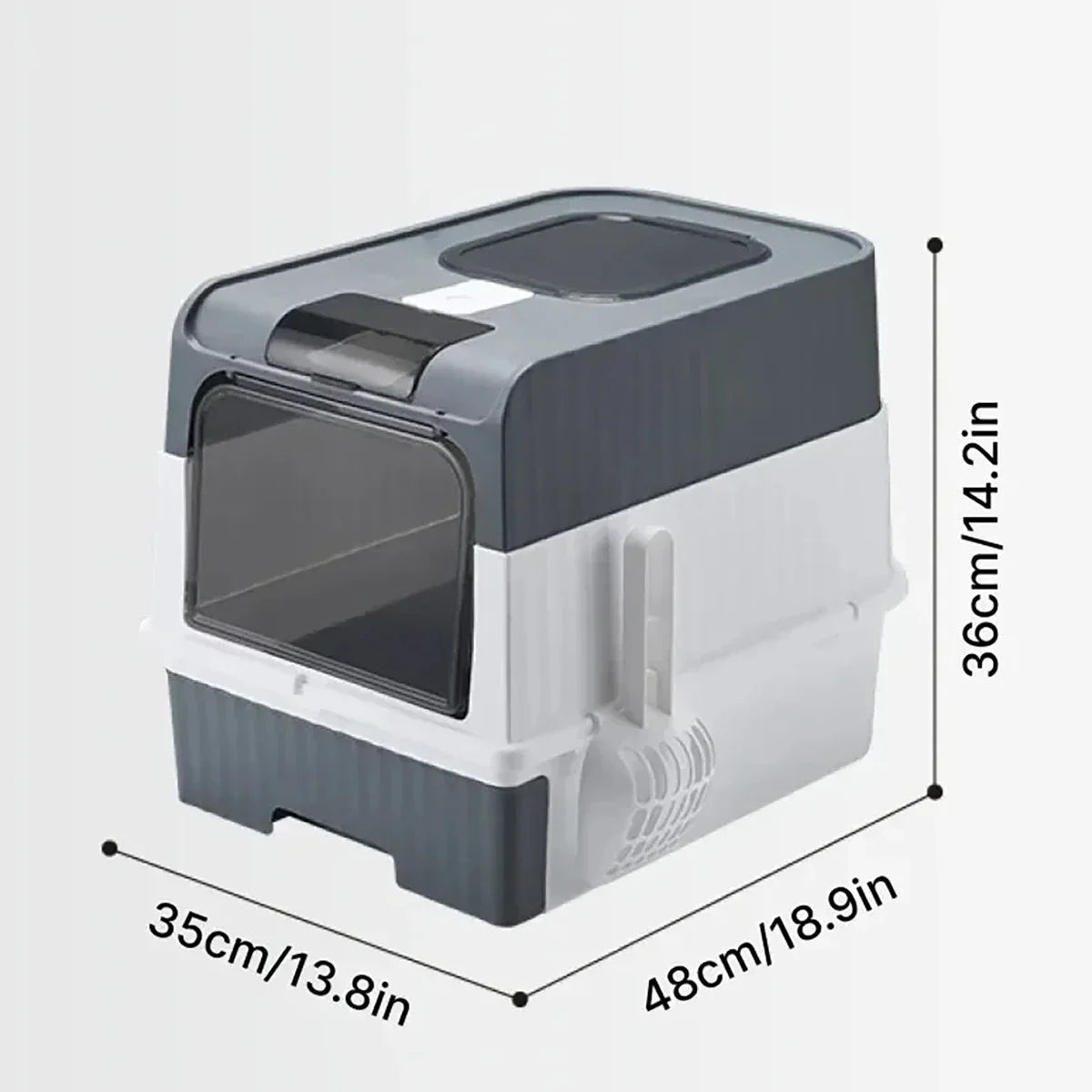 PurrPod™ Stylish Enclosed Litter Box with Odour Control
