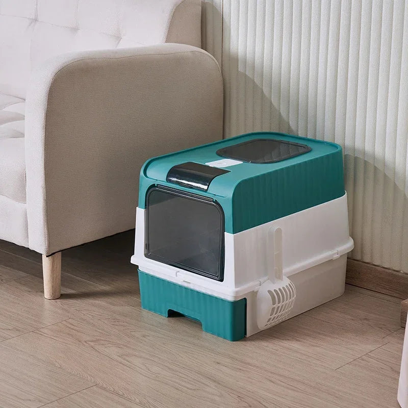 PurrPod™ Stylish Enclosed Litter Box with Odour Control