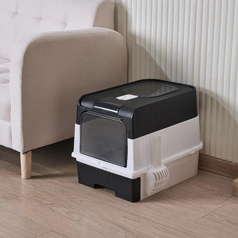 PurrPod™ Stylish Enclosed Litter Box with Odour Control