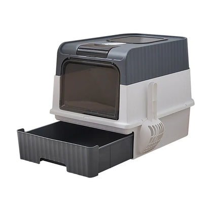 PurrPod™ Stylish Enclosed Litter Box with Odour Control