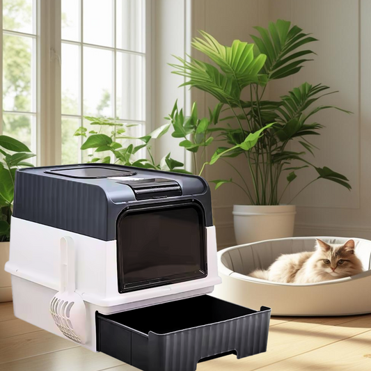 PurrPod™ Stylish Enclosed Litter Box with Odour Control